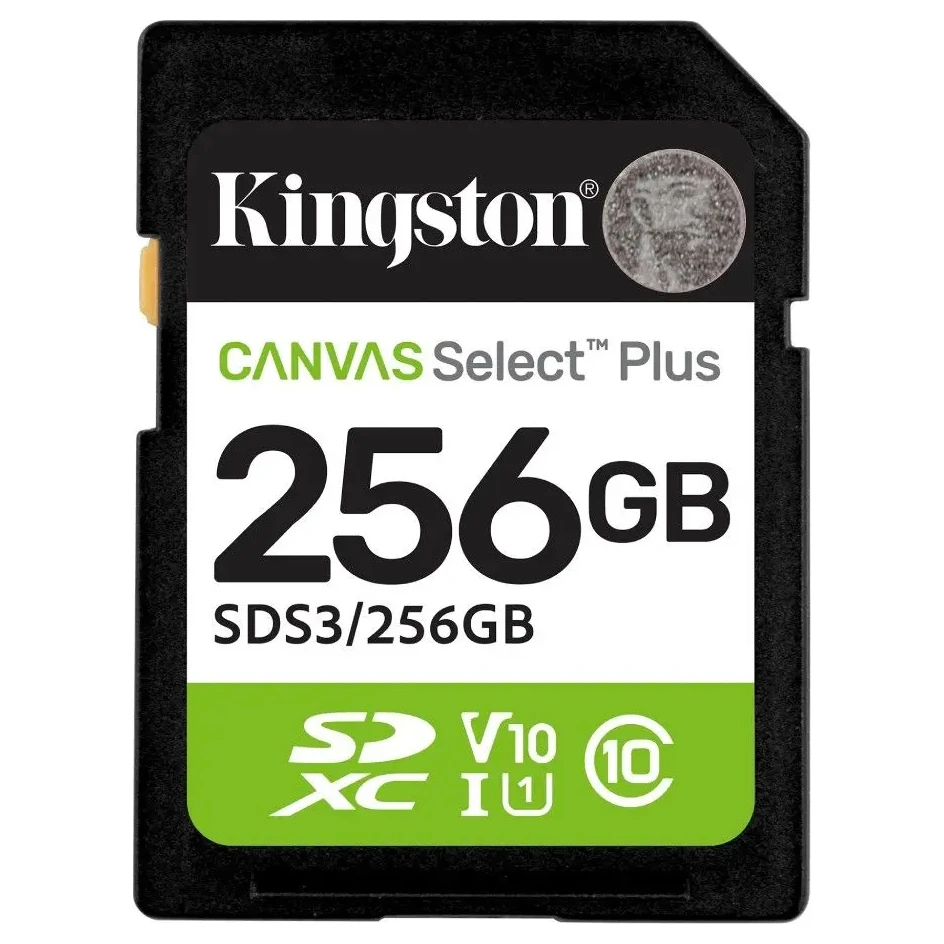 Kingston Canvas Select Plus (SDS3/256GB) memorijska kartica SD 256GB
