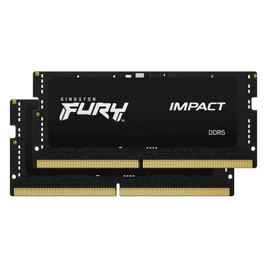 Kingston DDR5 32GB (2x16GB) 6000MT/s Fury Impact Black XMP (KF560S38IBK2-32) memorija za laptop