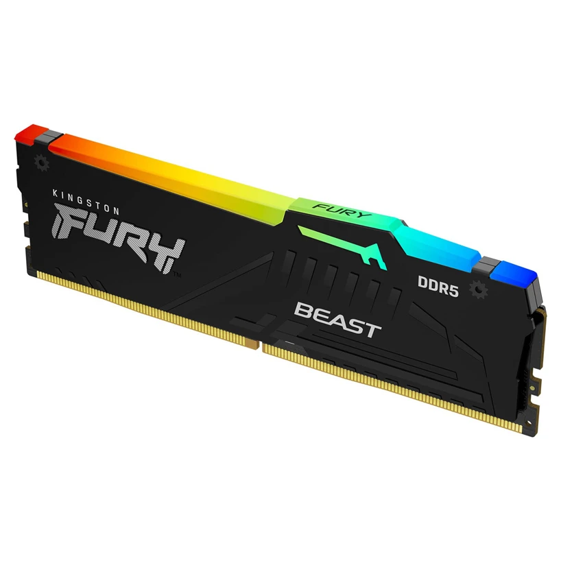 Kingston DDR5 32GB 5200MT/s Fury Beast Black RGB EXPO (KF552C40BB2A-32) memorija za desktop