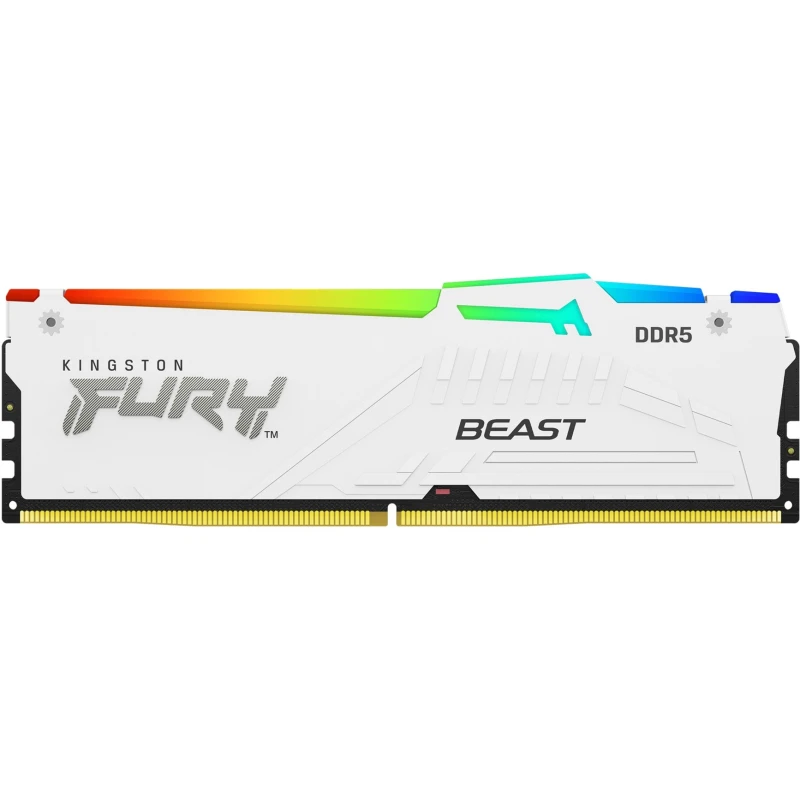 Kingston DDR5 32GB 6000MHz FURY Beast White RGB (KF560C36BWEA-32) memorija za desktop