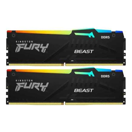 Kingston DDR5 64GB (2x32GB) 6000MT/s Fury Beast RGB EXPO (KF560C36BBE2AK2-64) memorija za desktop