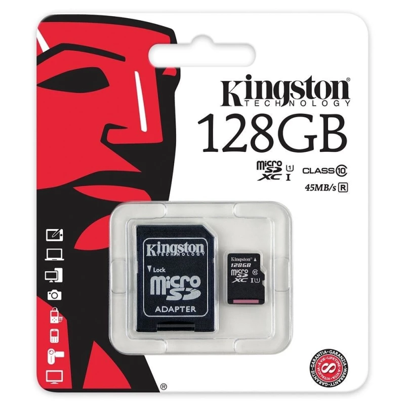 Kingston MicroSD (SDCS/128GB) 128Gb Canvas select class 10+adapter memorijska kartica 