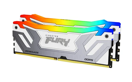 Kingston Technology DDR5 48GB (2x24GB) 8400MT/s FURY Renegade White RGB XMP (KF584CU40RWAK2-48) memorija za desktop