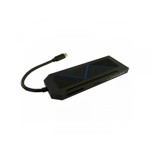 LC Power (LC-HUB-C-MULTI-6-RGB) USB Hub multiport 9u1 Tip-C crni