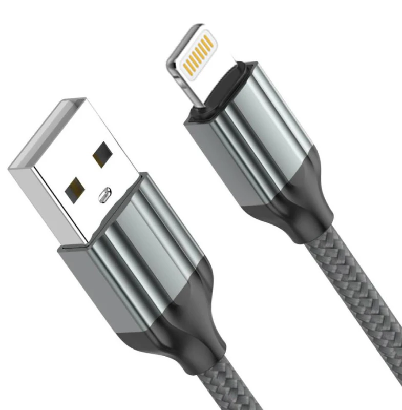 LDNIO (96537) kabl USB A (muški) na lighting (muški) 2.4A 2m sivi