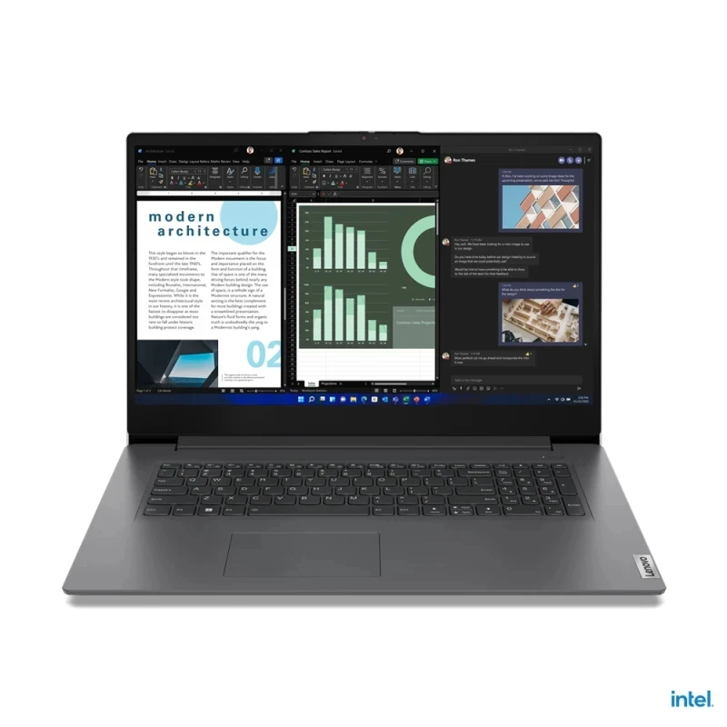 Lenovo V17 G4 IRU (83A2003KYA/W11P) laptop Intel Octa Core i5 13420H 17.3" FHD 16GB 512GB SSD Intel UHD Graphics Win11 Pro sivi
