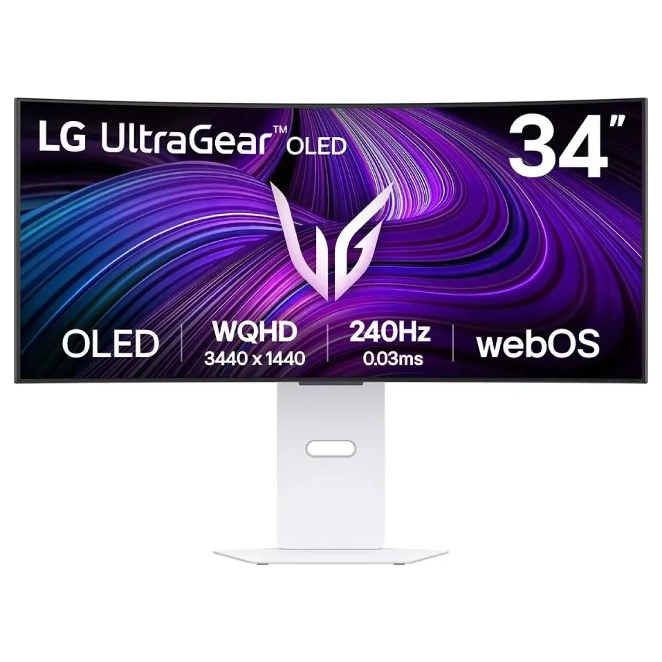 LG UltraGear 34GX90SA-W OLED zakrivljeni gejmerski monitor 34"