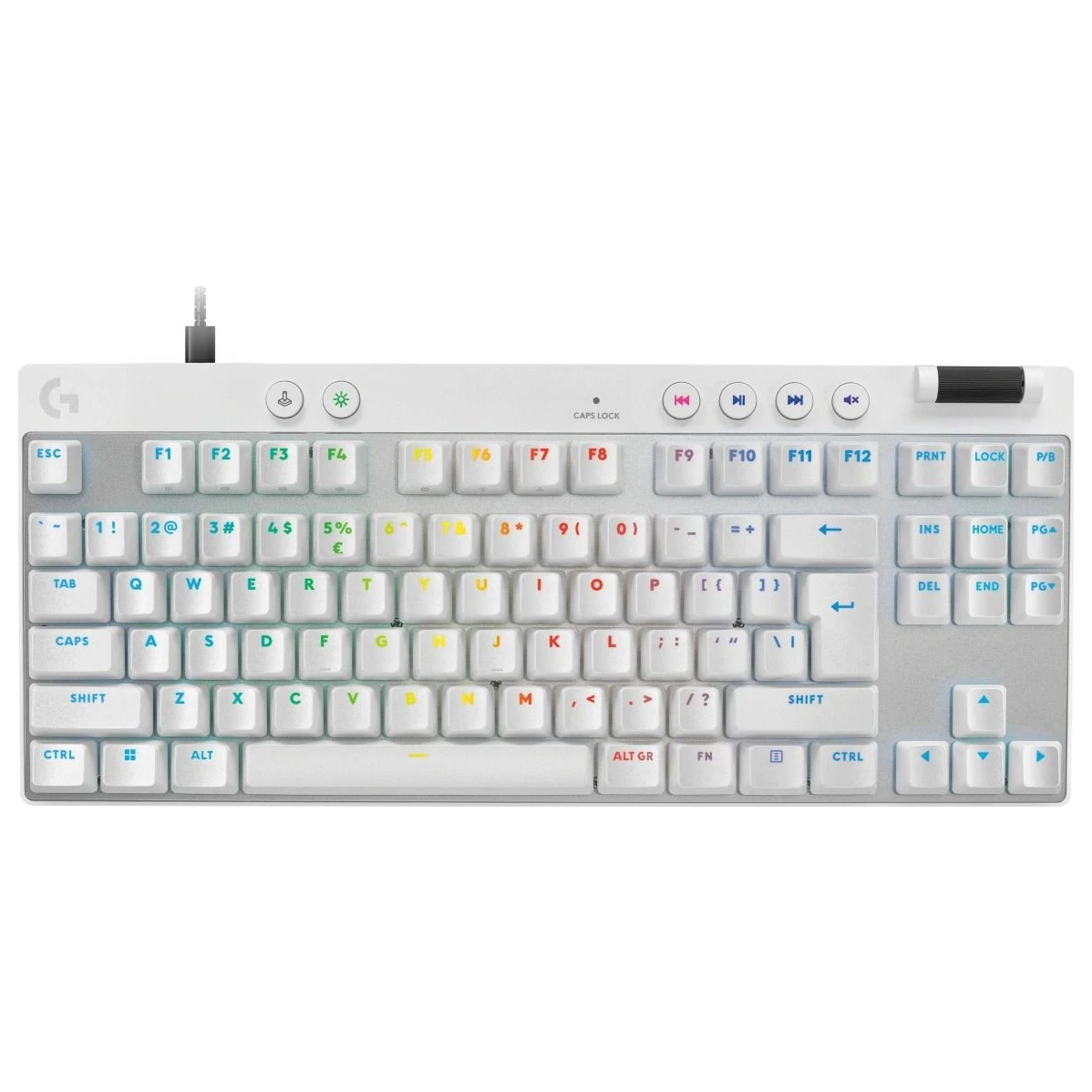 Logitech G Pro X TKL Rapid bela mehanička gejmerska tastatura