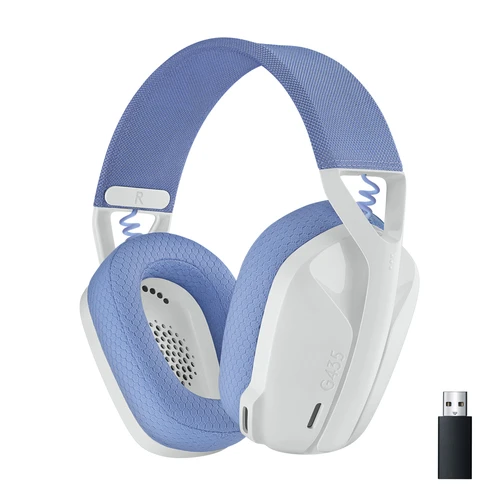 Logitech gejmerske bežične slušalice G435 Lightspeed (981-001074) bele