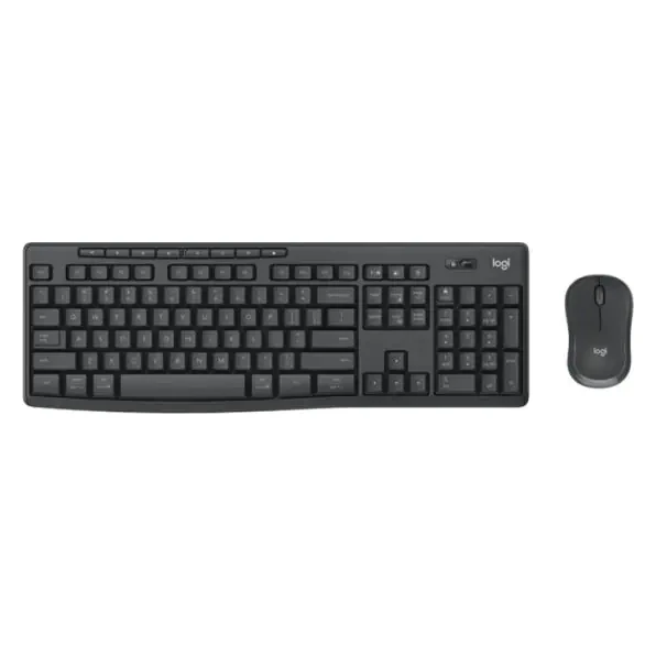 Logitech MK370 Combo crni 2u1 bežični komplet US tastatura+optički miš