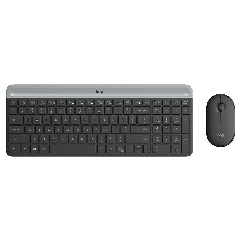 Logitech MK470 Desktop sivi 2u1 bežični komplet US tastatura+optički miš