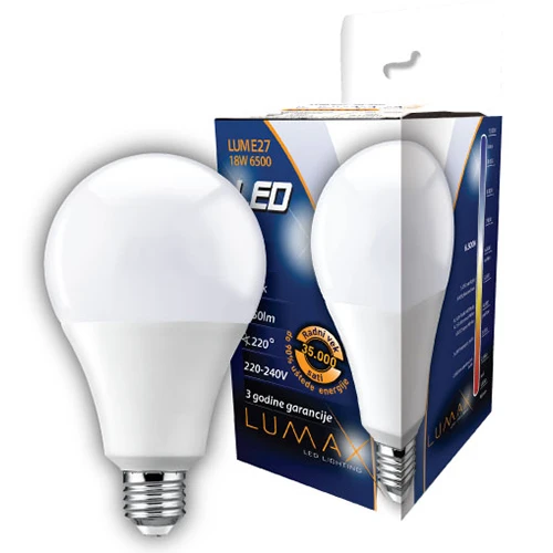 Lumax led sijalica E27 hladno bela 18W (130-180W)