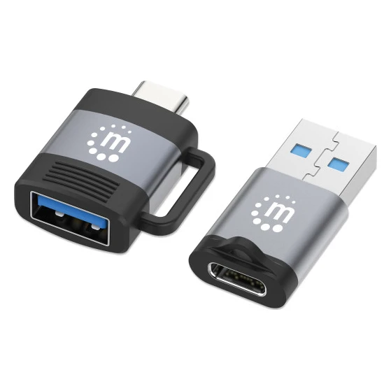 Manhattan (356329) USB A (muški) na USB C (ženki) set 2 adapter