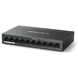 Mercusys MS110P 0-Port 10/100Mbps Desktop Switch with 8-Port PoE+