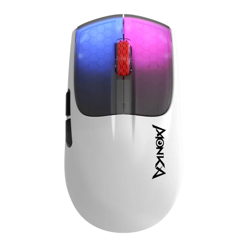 Monka Vero G966W 10000dpi RGB bežični gejmerski miš beli