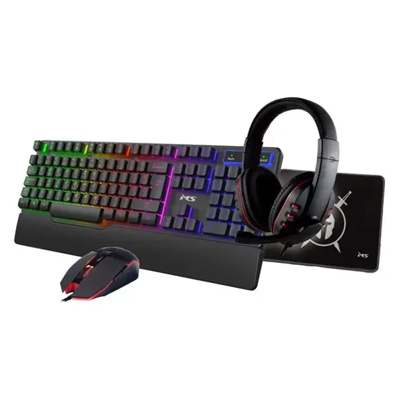 MS Elite C501 (MSP10036) 4u1 gejmerski set (tastatura, miš, slušalice i podloga) crni
