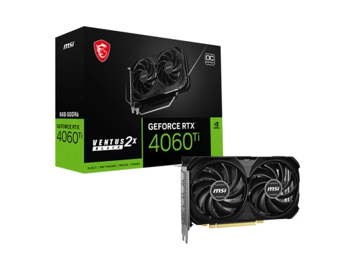 MSI GeForce RTX4060Ti VENTUS 2X BLACK E1 OC grafička kartica 8GB GDDR6 128bit