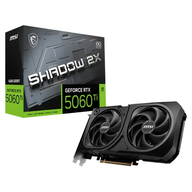MSI GeForce RTX5060Ti SHADOW 2X OC PLUS grafička kartica 16GB GDDR7 128bit