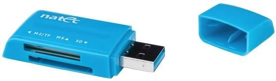 Natec Ant3 (NCZ-0583) čitač kartica M2/microSD/MMC/MS/RS-MMC/SD/T-Flash USB 2.0 plavi