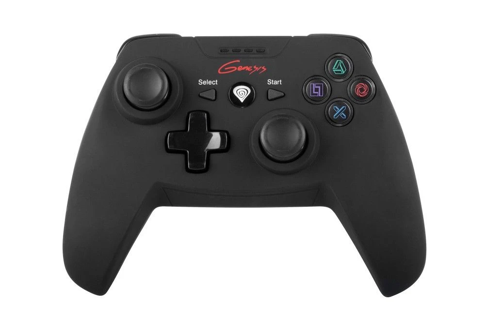 Natec Genesis PV58 Wireless Vibration D-Input/X-Input Gamepad for PC/PS3 Rubberized - Black (NJG-0692)