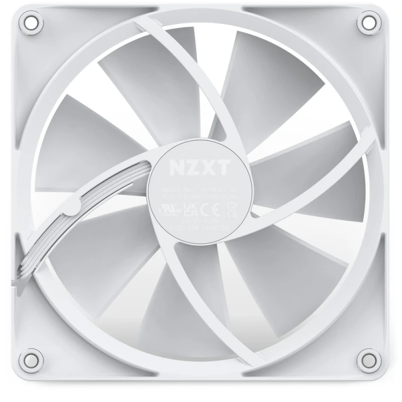 NZXT F140 RGB (RF-R14SF-W1) ventilator 140mm beli
