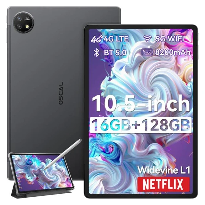 Oscal Pad 16 LTE 8+8/128GB tamno sivi tablet 10.5" Octa Core 8GB (proširivo do 16GB) 128GB 13Mp