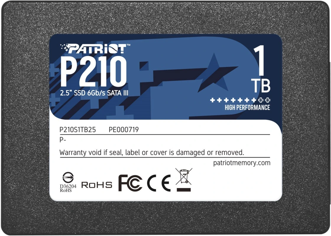 Patriot 1TB 2.5" SATA III P210 (P210S1TB25) SSD disk