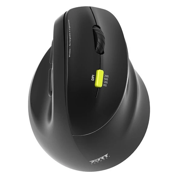 Port Designs Ergonomic bluetooth miš crni