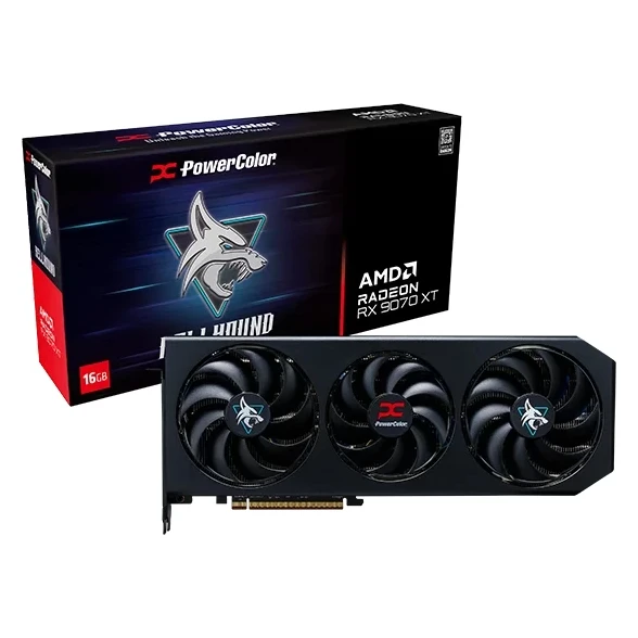 PowerColor Radeon RX9070XT Hellhound (RX9070XT 16G-L/OC) grafička kartica 16GB GDDR6 256bit
