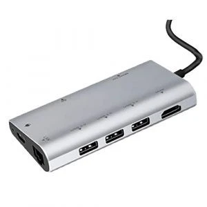 RED adapter USB C na HDMI+3xUSB 3.0+SD+CR+RJ45+USB C