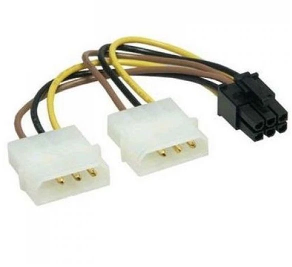 RED adapter za napajanje VGA 6 pina 2xMolex