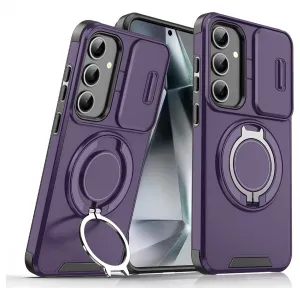 Red CamShield Ring maska za Samsung S26 ljubičasta