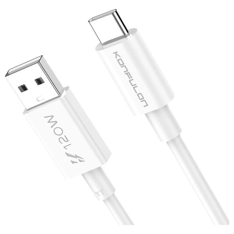 Red DC110 beli kabl za punjač USB A (muški) na USB C (muški) 1m 120W