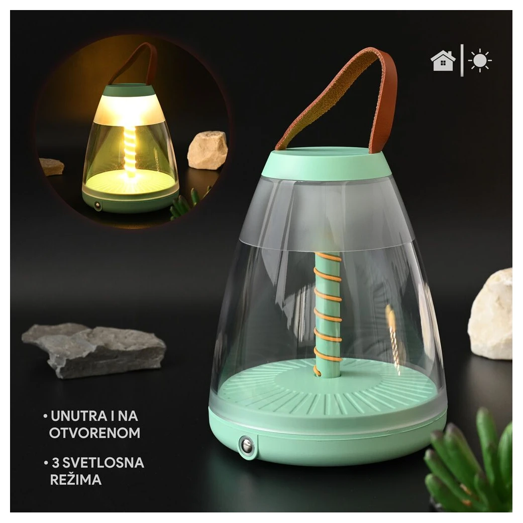 RED DT001-1 Ukrasna lampa zelena