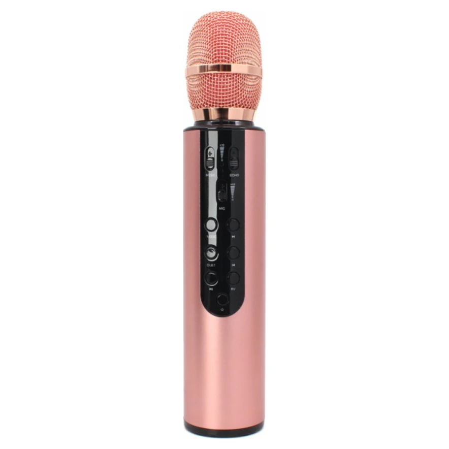 Red M6 bleutooth mikrofon pink