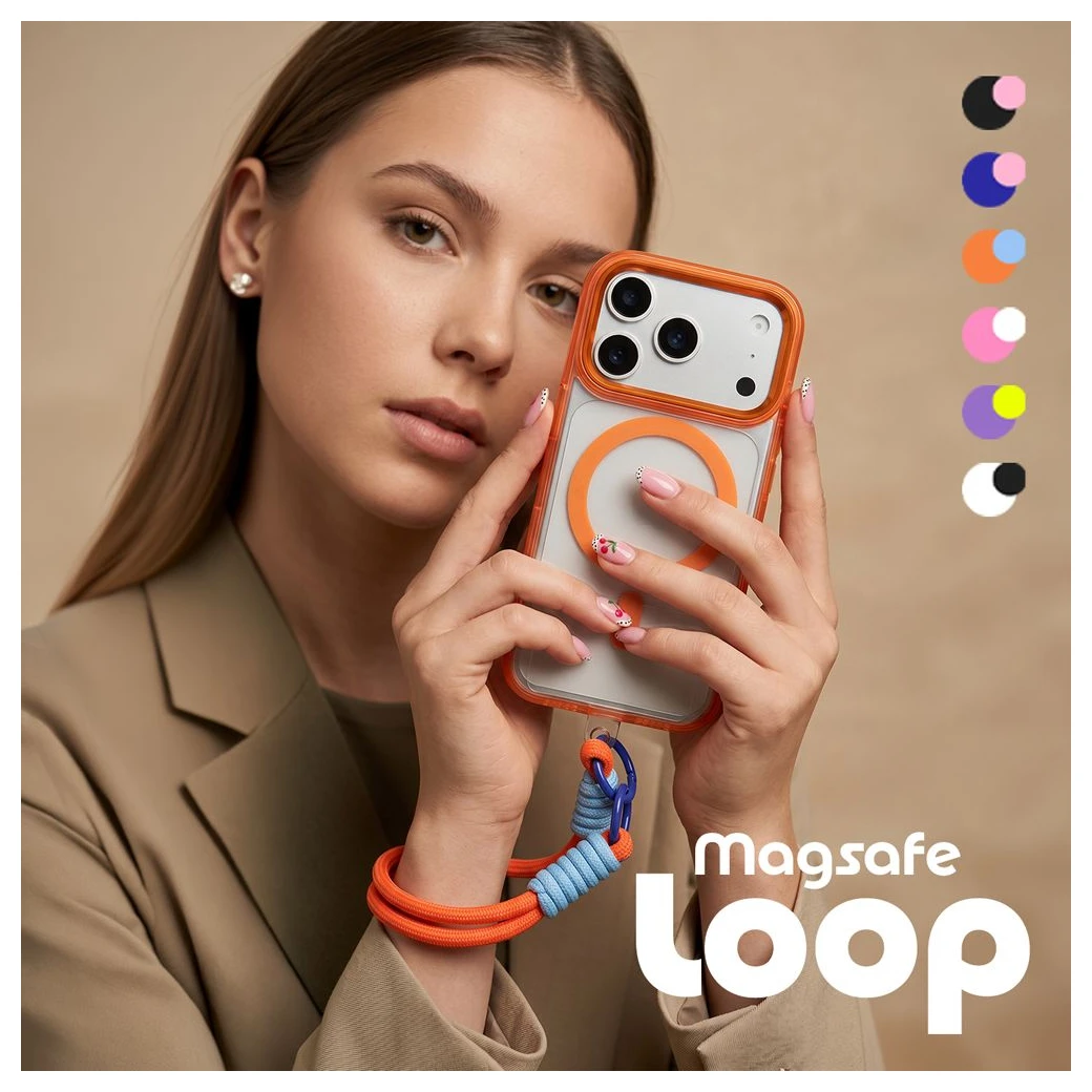 Red Magsafe Loop maska za mobilni telefon iPhone 17 Pro 6.3 ljubičasta