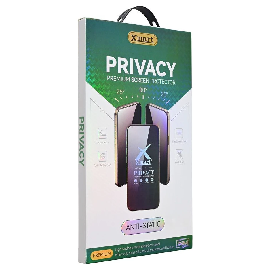 Red Tempered glass 9D Privacy zaštitno staklo za iPhone 15 Plus 6.7 - zaštita ekrana