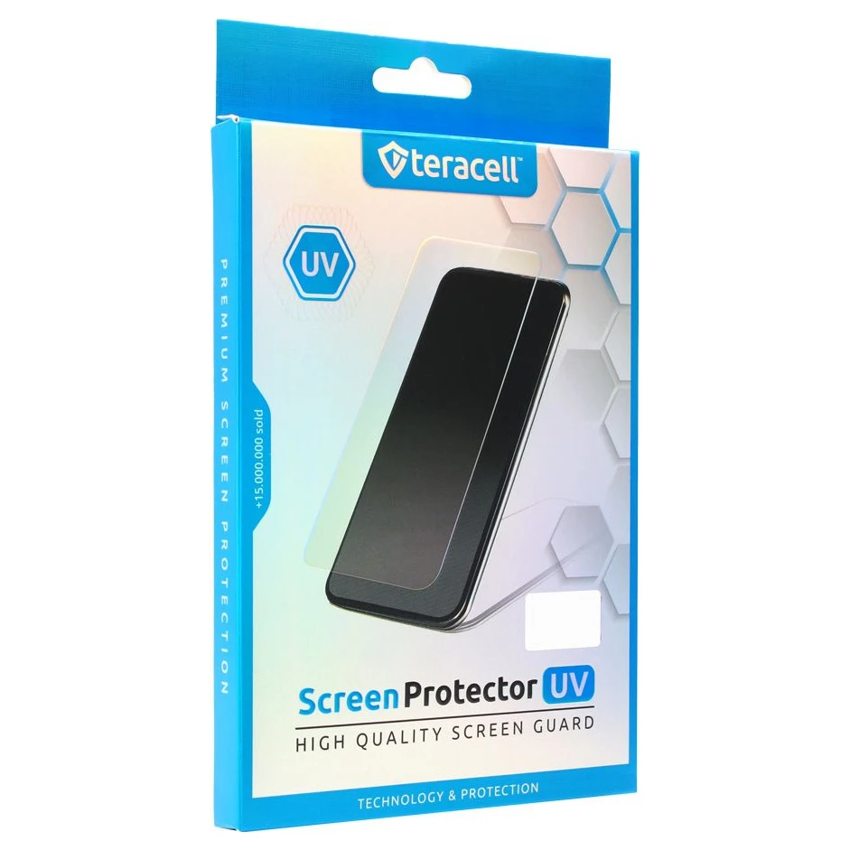 Red Tempered Glass Premium UV Glue Full Cover zaštitno staklo za Motorola Edge 40 Neo - sa lampom
