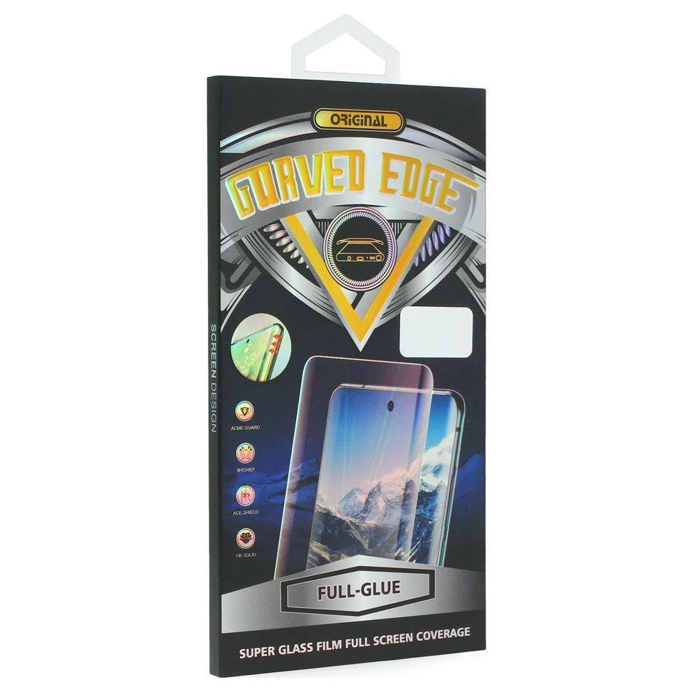 Red Zaštitno staklo za Huawei Nova 10 - tempered glass, full glue, zakrivljeni, crni