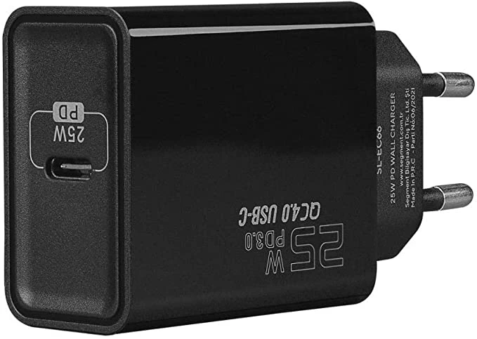S-link SL-EC66 crni kucni punjac za telefon USB C 25W