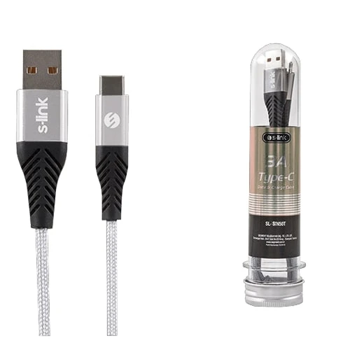 S-Link (SL-STM55T) kabl USB-A (muški) na USB-C (muški) 1m srebrni
