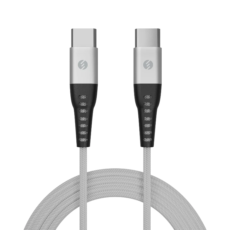 S-Link SL-STM55TP srebrni kabl za punjac USB C (muški) na USB C (muški) 3A