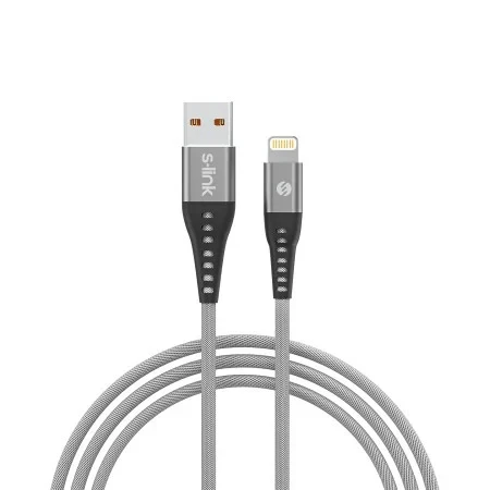 S-link SL-STM60L sivi kabl za mobilni telefon USB-A (muški) na lightining (muški) 1m 3A