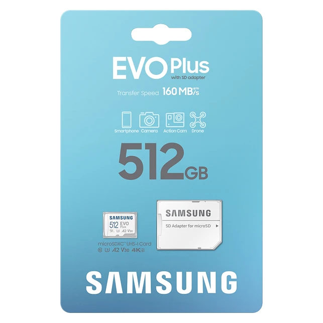 Samsung (MB-MC512SA) Evo Plus MicroSD 512GB + Adapter Memorijska kartica