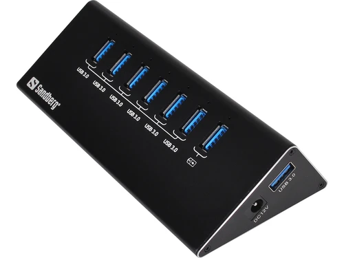 Sandberg 133-82 USB hub 3.0 sa napajanjem 7-portni