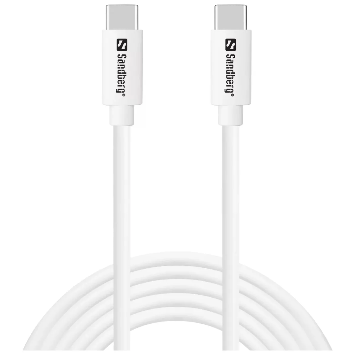 Sandberg (336-53) USB C (muški) na USB C (muški) 65W kabl 2m beli