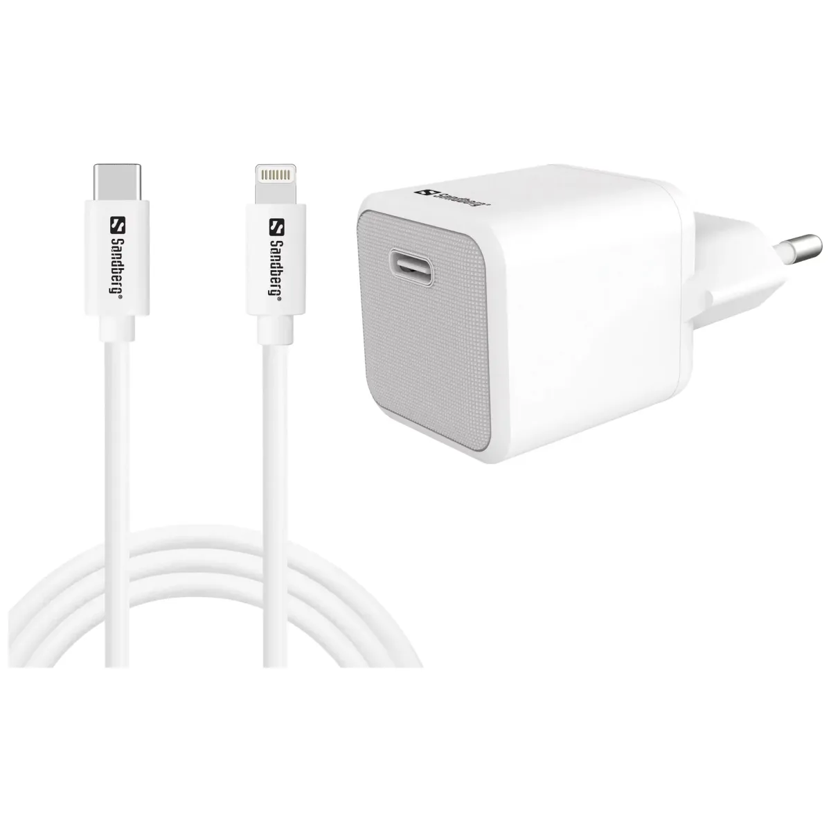 Sandberg 441-57 USB-C 20W kućni punjač sa Lightning kablom 1m beli