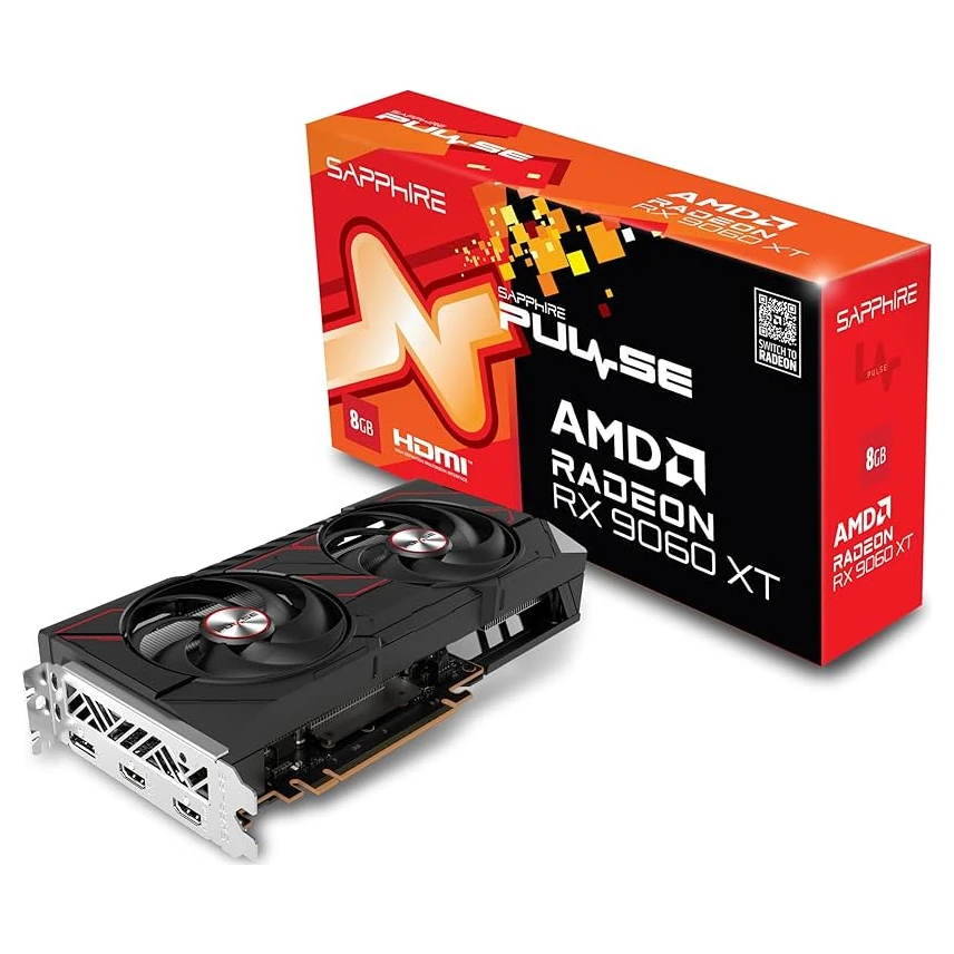 Sapphire Radeon RX9060XT PULSE (11350-04-20G) grafička kartica 8GB GDDR6 128bit