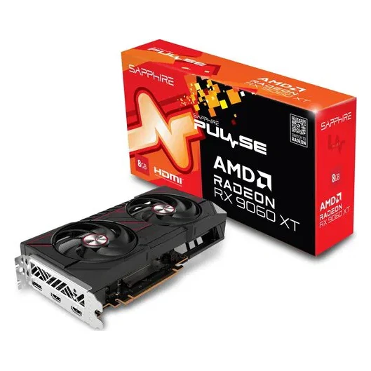 Sapphire Radeon RX9060XT PULSE OC (11350-05-20G) grafička kartica 8GB GDDR6 128bit