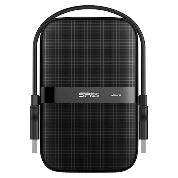 Silicon Power 5TB 2.5" Armor A60 (SP050TBPHDA60S3) eksterni hard disk crni